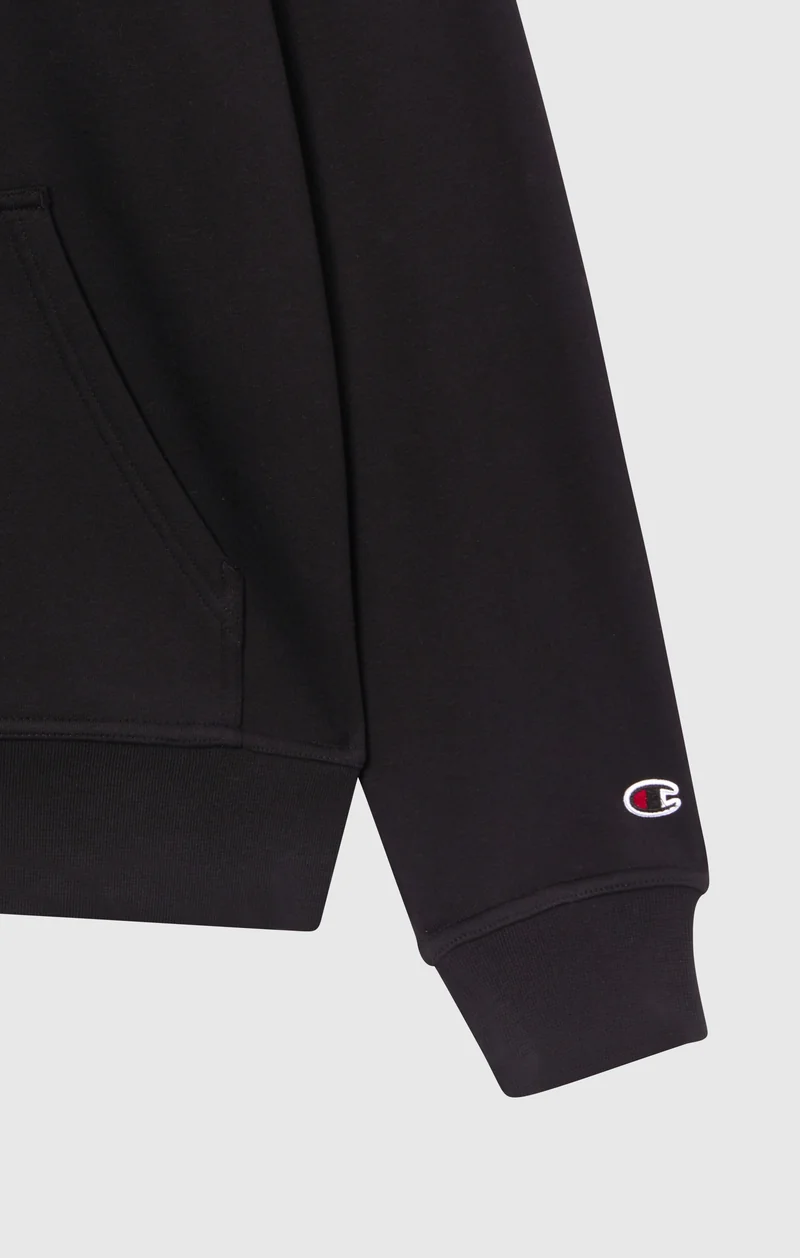 Men’s Fleece Hoodie with Big Embroidered Logo Icons