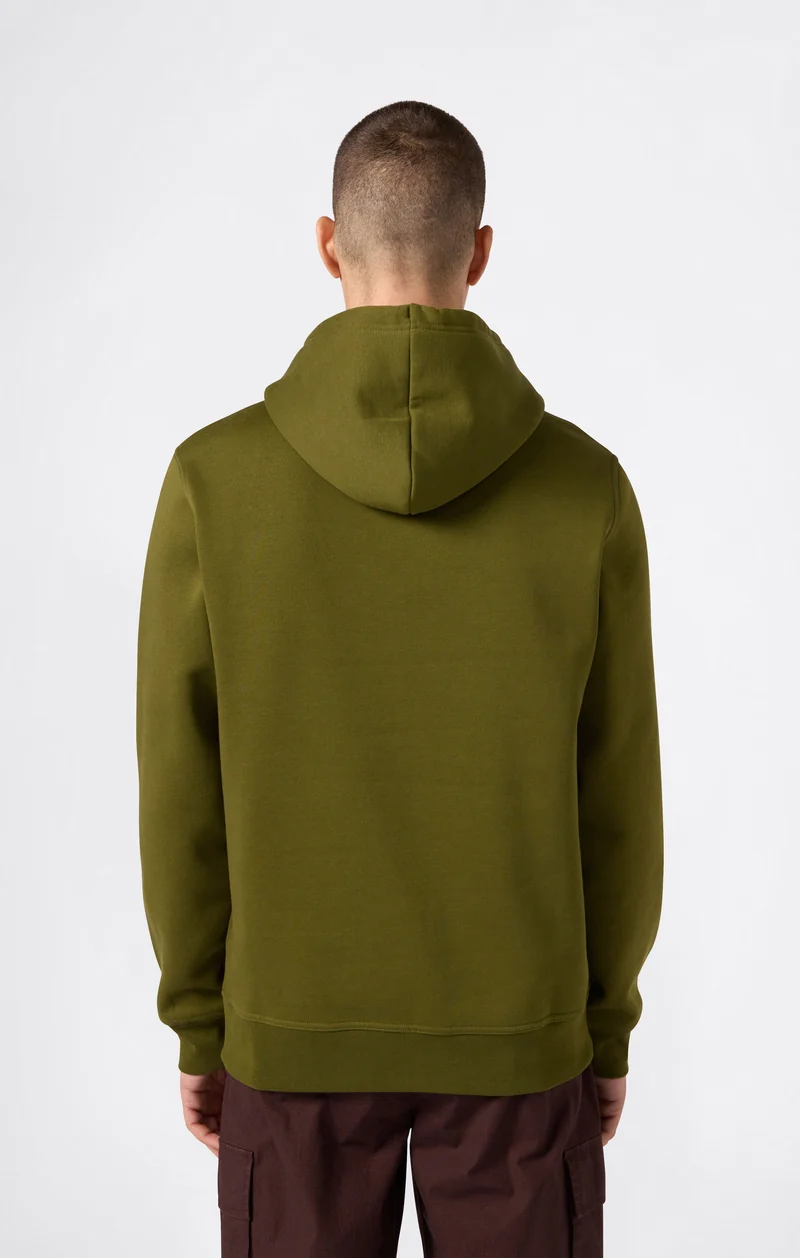 Men’s Fleece Hoodie with Big Embroidered Logo Icons