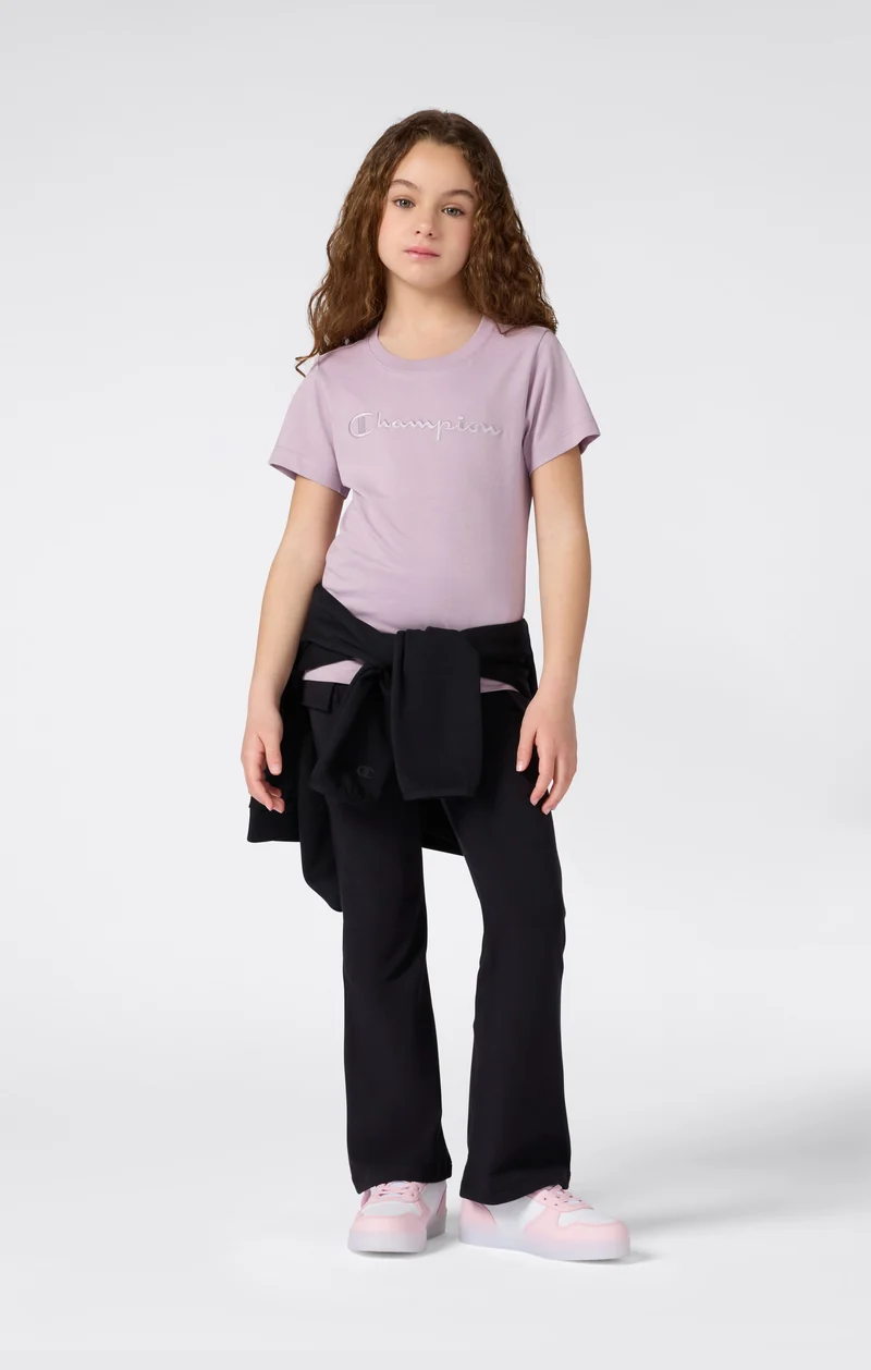 Girls' Crewneck T-shirt Slim Fit Icons