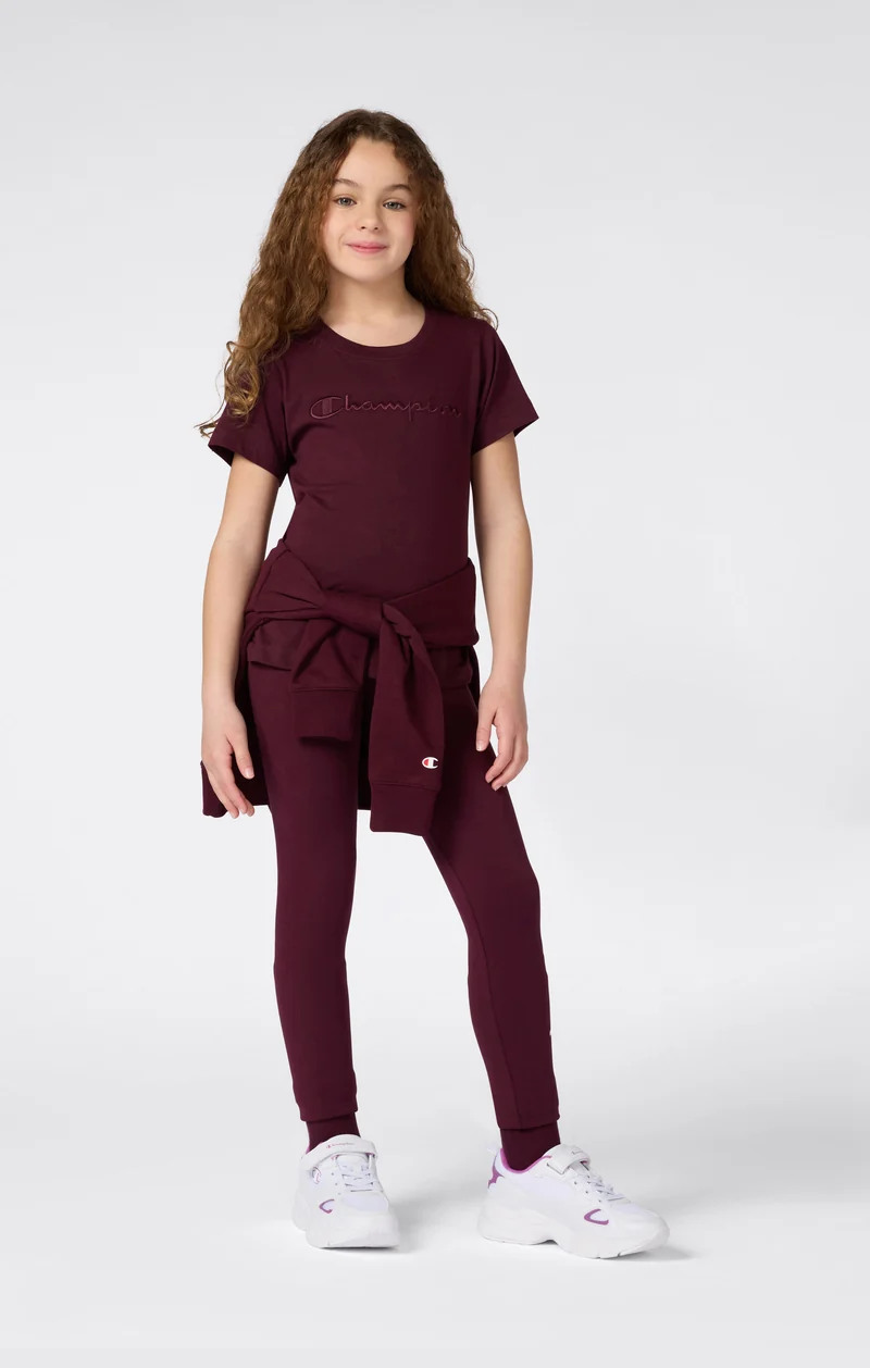 Girls' Crewneck T-shirt Slim Fit Icons