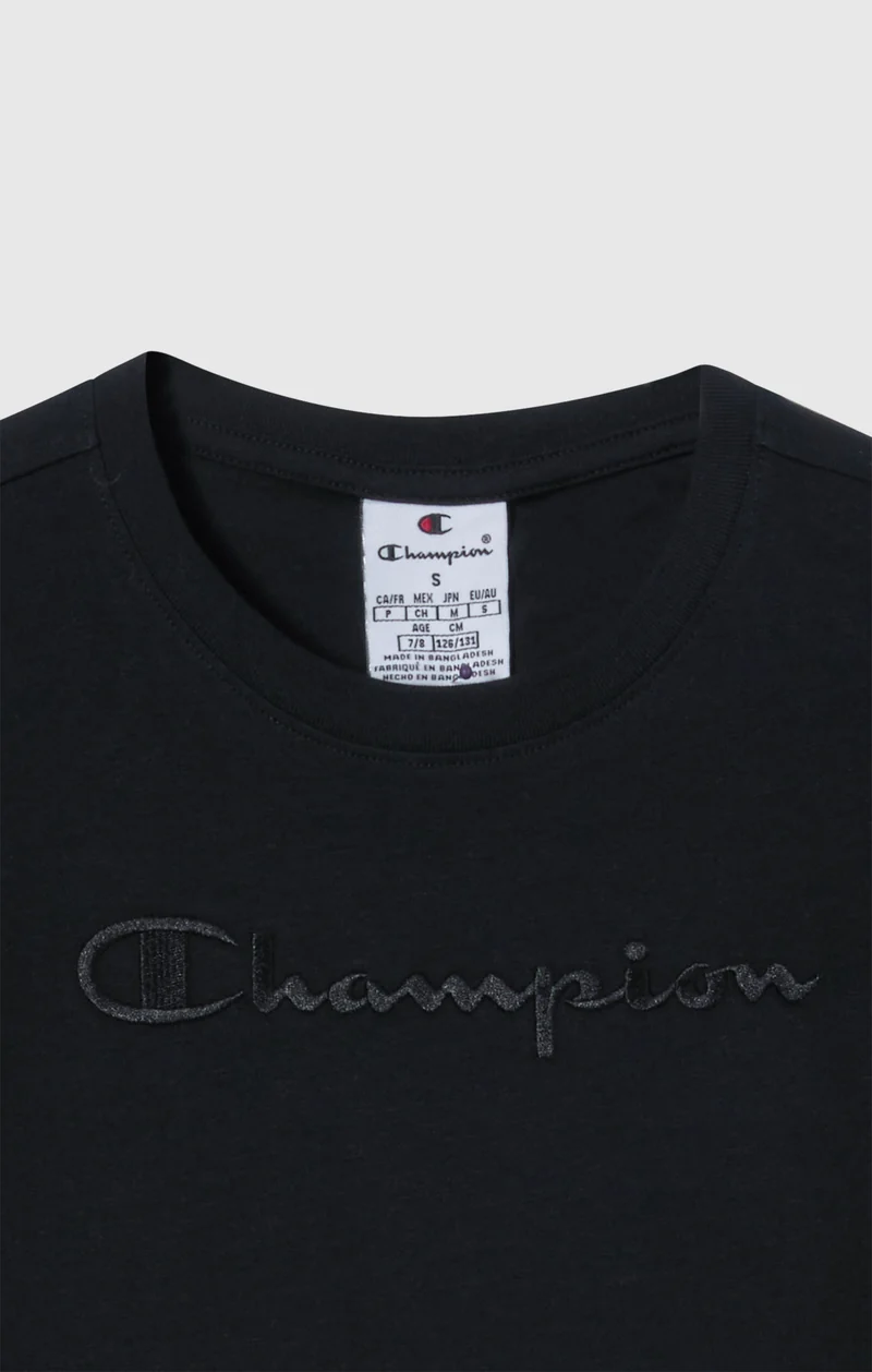 Girls' Crewneck T-shirt Slim Fit Icons