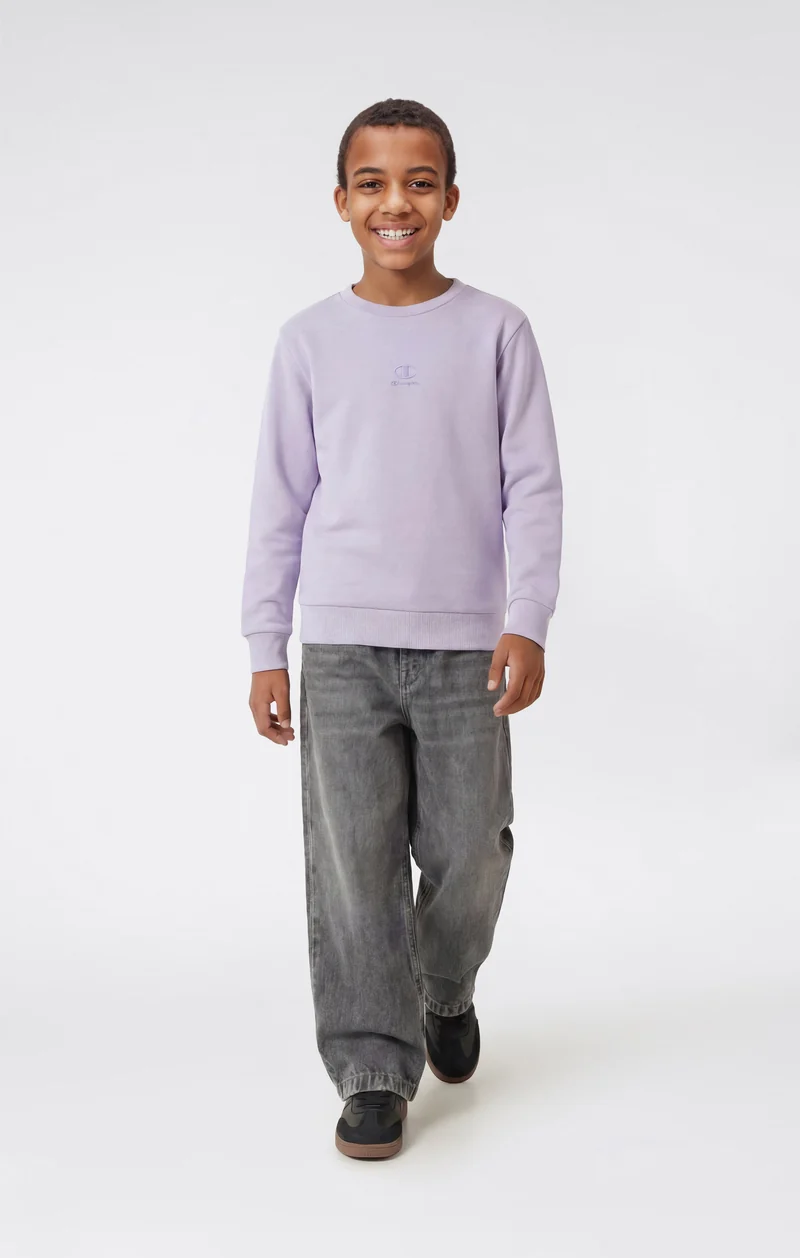 Boys’ Washed Effect Crewneck Sweatshirt Icons