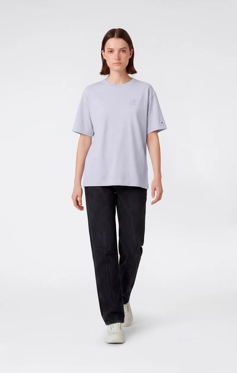 Women’s Washed Effect Crewneck T-Shirt Icons