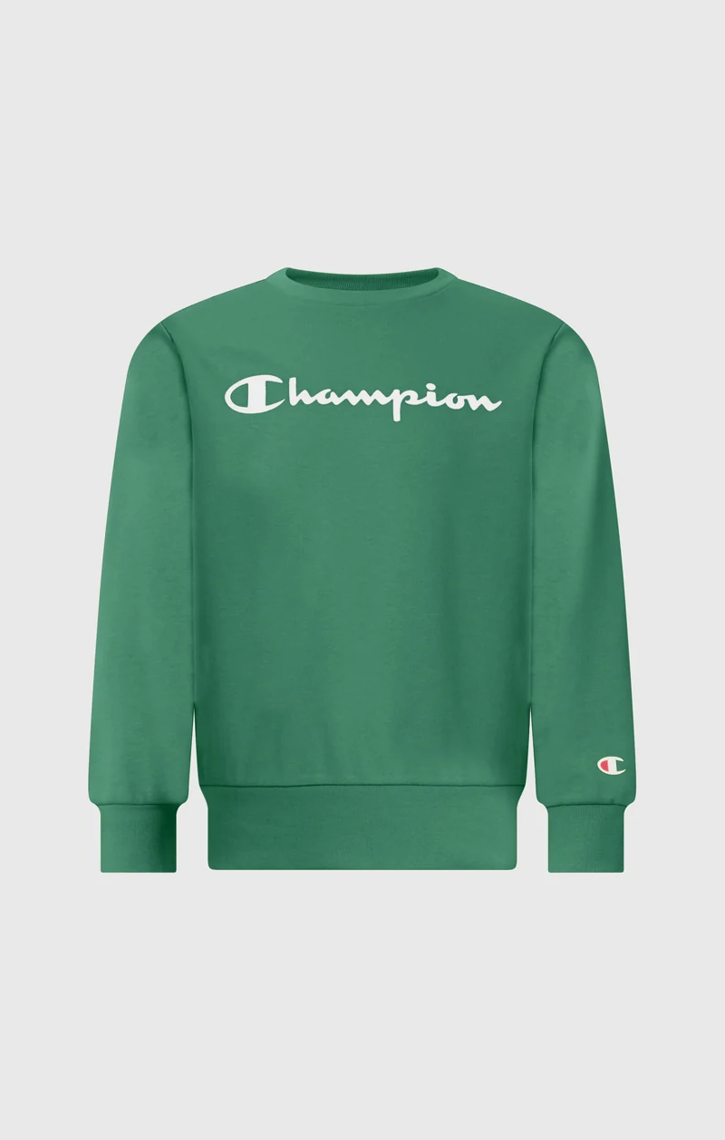 Boys’ Lightweight Crewneck Sweatshirt with Maxi Printed Logo