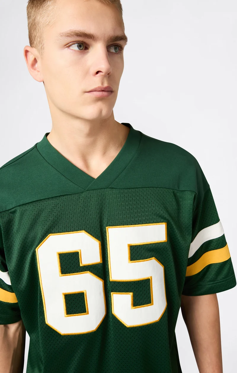 Men’s Football-Inspired V-Neck T-Shirt Time Capsule