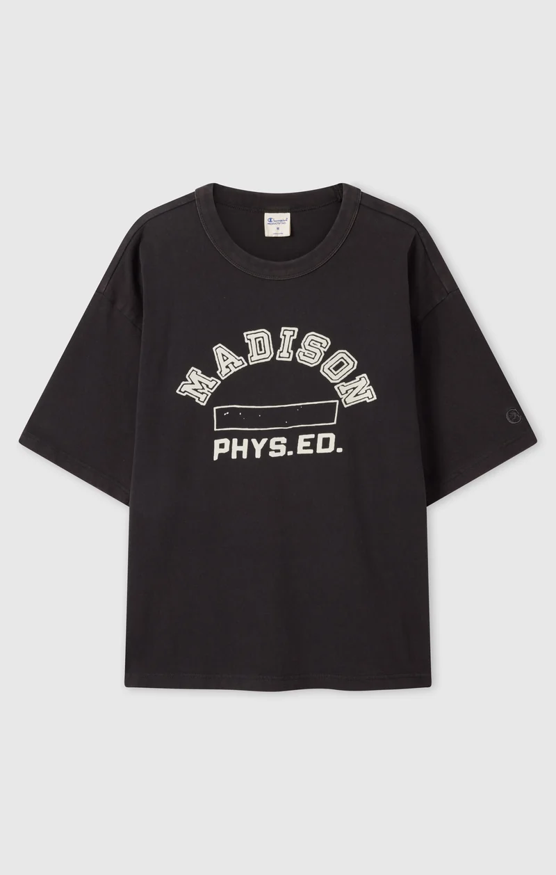 Men’s Collegiate-Inspired Crewneck T-Shirt Time Capsule