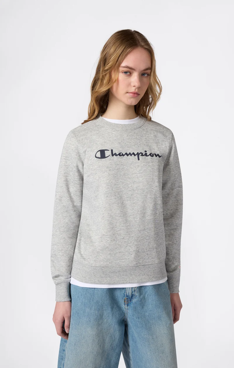 Women’s Lightweight Crewneck Sweatshirt with Maxi Printed Logo
