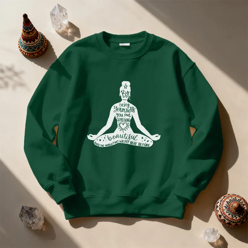 Olivenorma Mindful Balance Yoga Meditation Sweatshirt