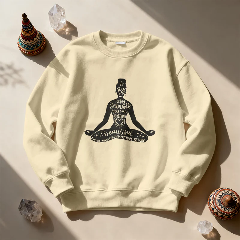Olivenorma Mindful Balance Yoga Meditation Sweatshirt