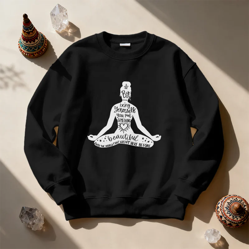 Olivenorma Mindful Balance Yoga Meditation Sweatshirt