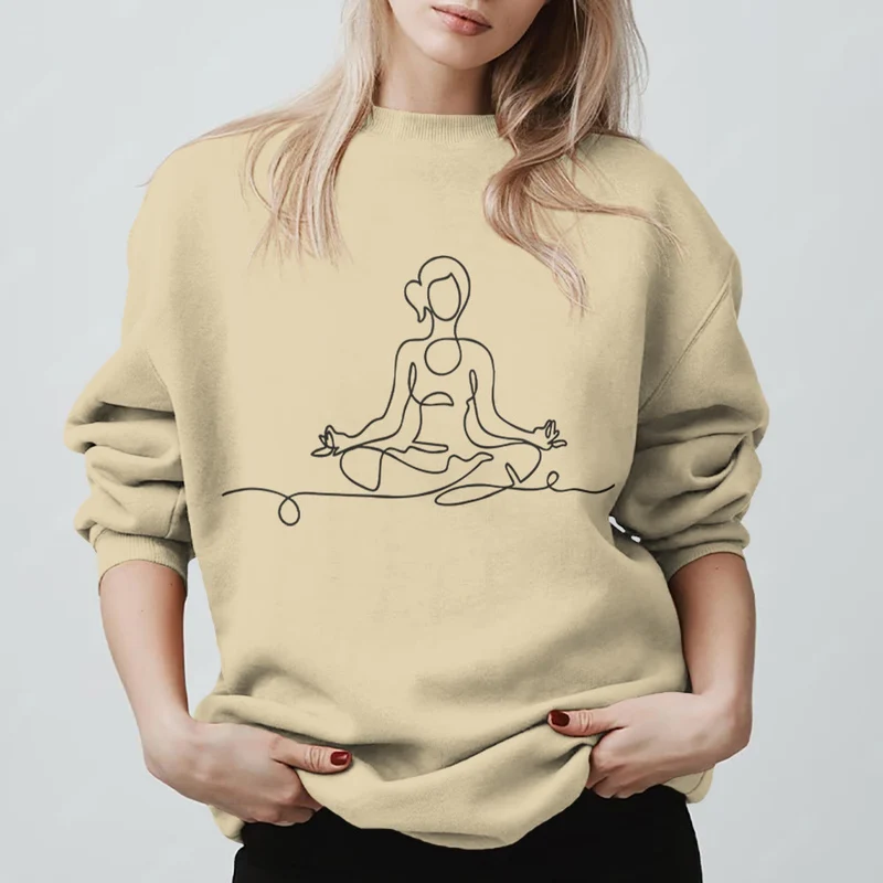 Olivenorma Minimalistisches Meditations-Yoga-Sweatshirt