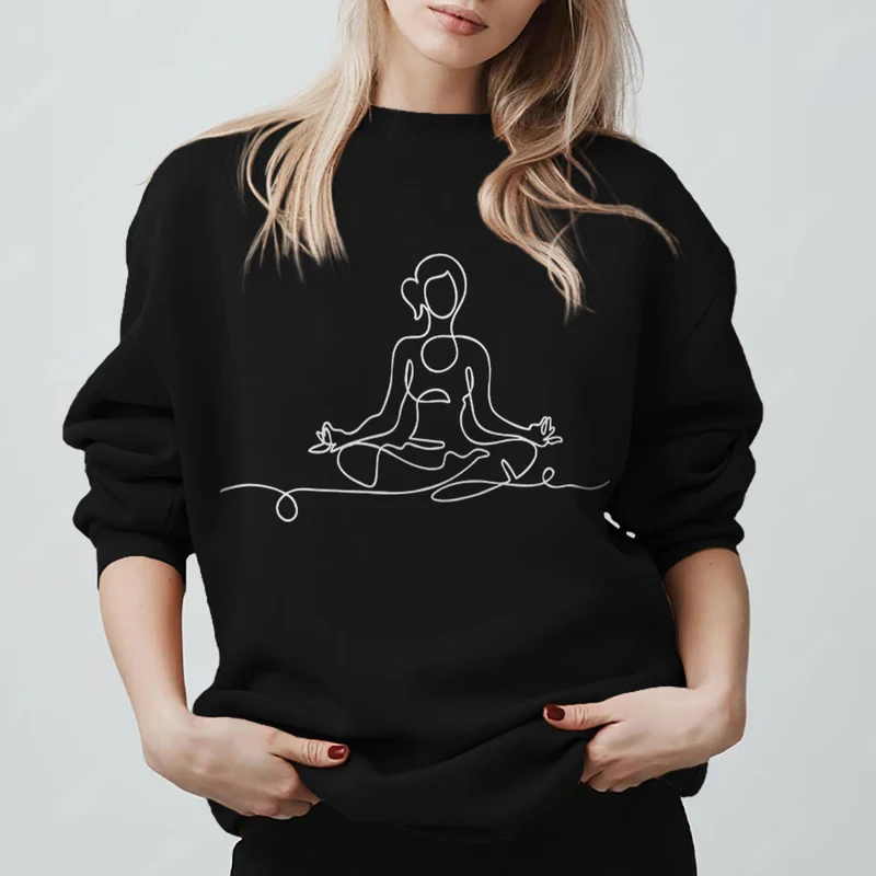 Olivenorma Minimalistisches Meditations-Yoga-Sweatshirt
