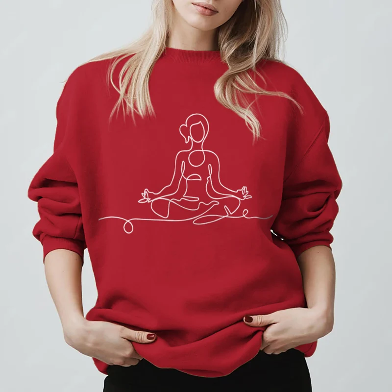 Olivenorma Minimalistisches Meditations-Yoga-Sweatshirt