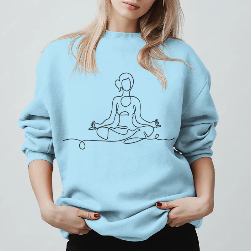 Olivenorma Minimalistisches Meditations-Yoga-Sweatshirt