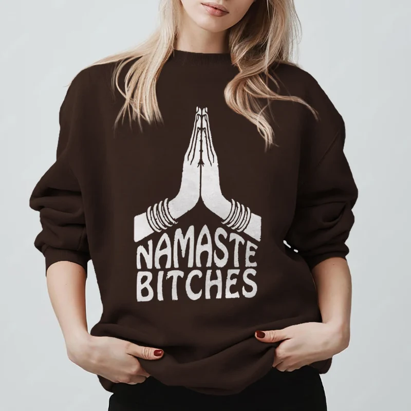 Olivenorma Namaste Vibes Yoga Motivations-Sweatshirt