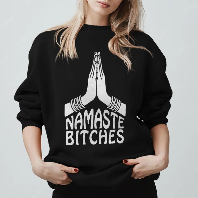Olivenorma Namaste Vibes Yoga Motivations-Sweatshirt