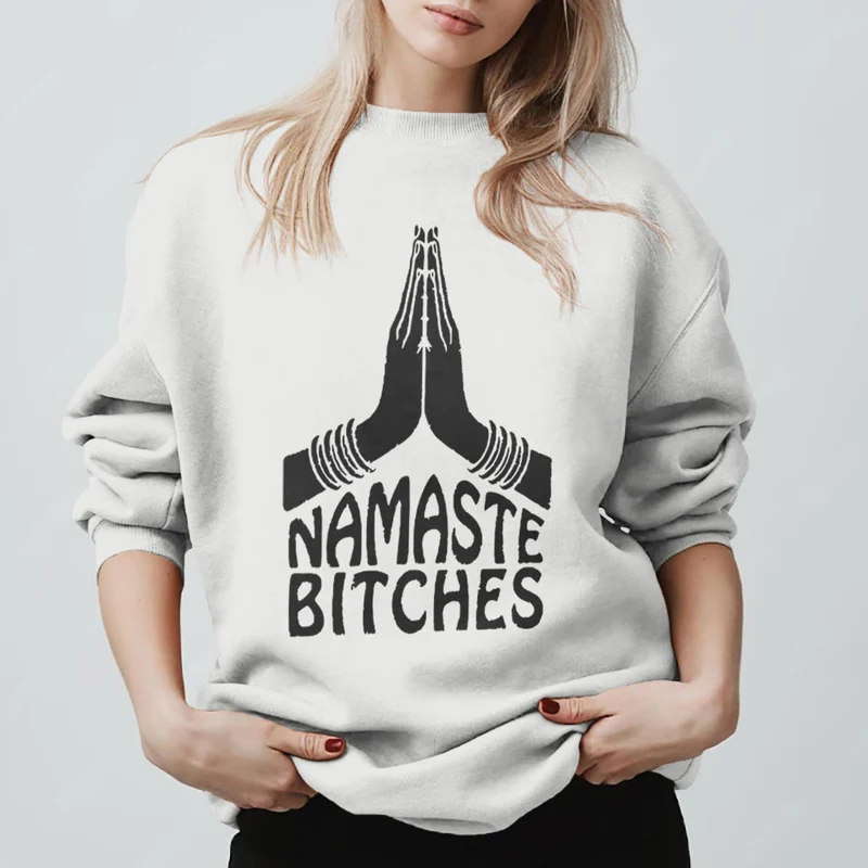Olivenorma Namaste Vibes Yoga Motivations-Sweatshirt