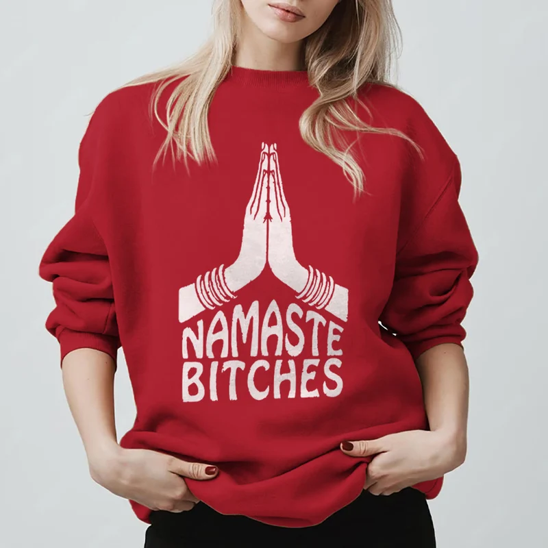 Olivenorma Namaste Vibes Yoga Motivations-Sweatshirt