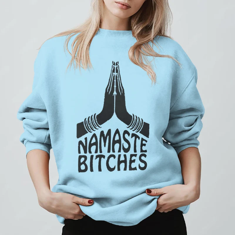 Olivenorma Namaste Vibes Yoga Motivations-Sweatshirt