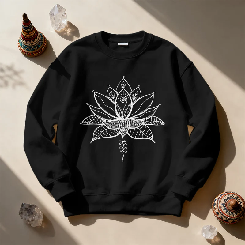 Olivenorma Lotus Bloom Yoga Meditation Sweatshirt