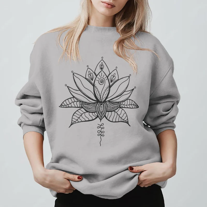 Olivenorma Lotus Bloom Yoga Meditation Sweatshirt