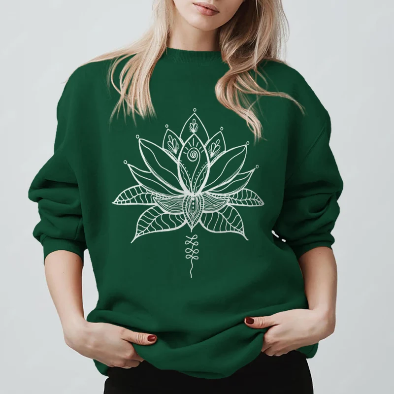 Olivenorma Lotus Bloom Yoga Meditation Sweatshirt