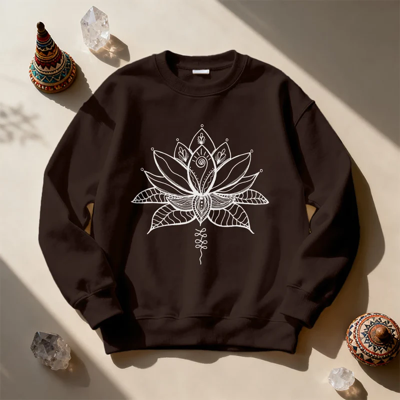 Olivenorma Lotus Bloom Yoga Meditation Sweatshirt