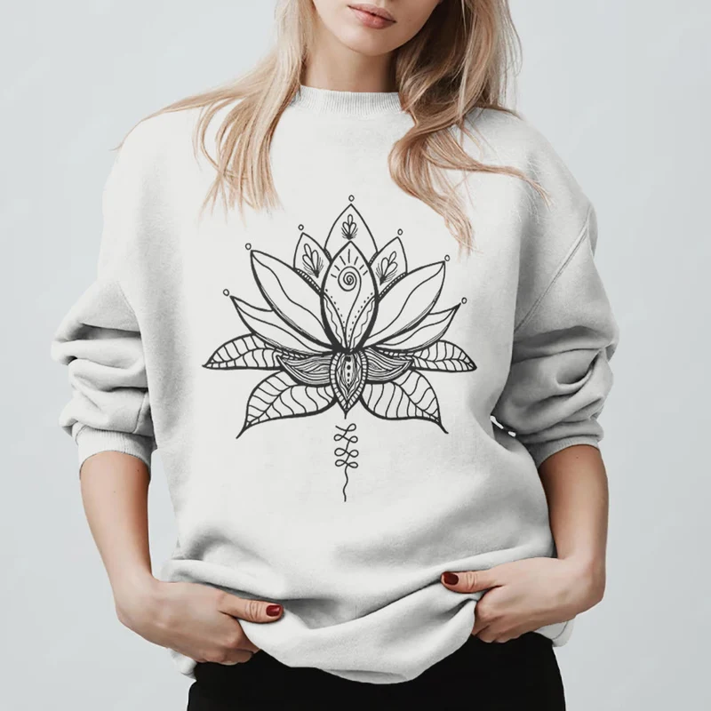 Olivenorma Lotus Bloom Yoga Meditation Sweatshirt