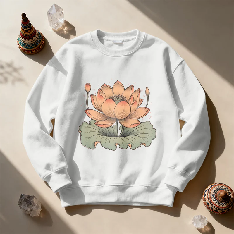 Olivenorma Lotus Bloom Yoga Meditation Sweatshirt