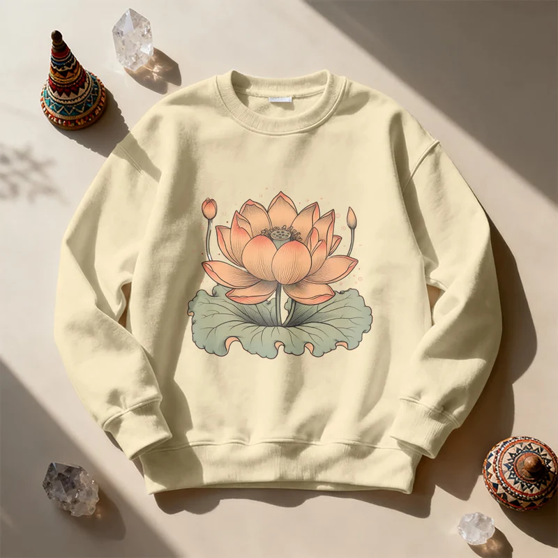 Olivenorma Lotus Bloom Yoga Meditation Sweatshirt
