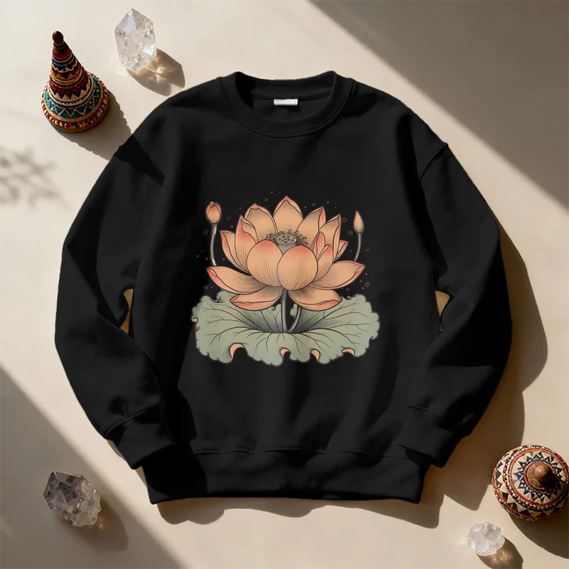 Olivenorma Lotus Bloom Yoga Meditation Sweatshirt