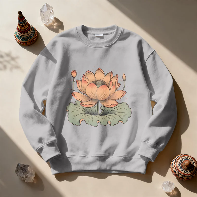 Olivenorma Lotus Bloom Yoga Meditation Sweatshirt