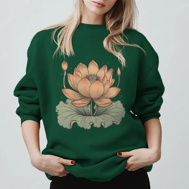 Olivenorma Lotus Bloom Yoga Meditation Sweatshirt