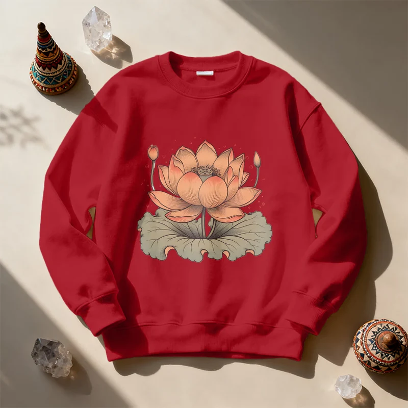 Olivenorma Lotus Bloom Yoga Meditation Sweatshirt