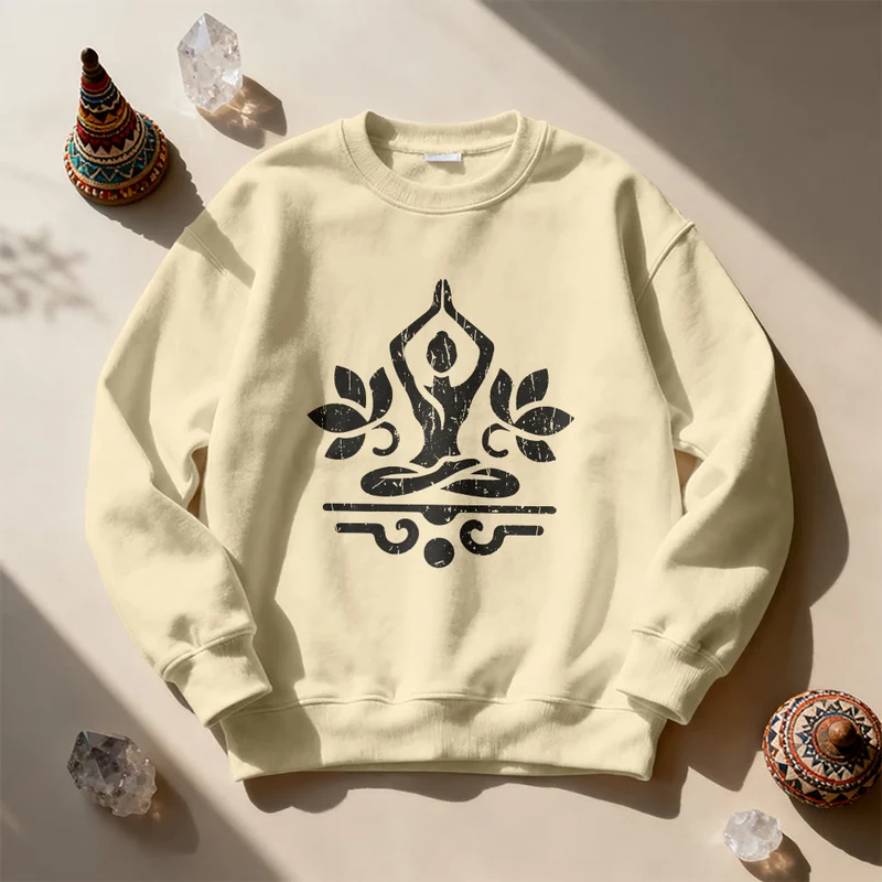 Olivenorma Namaste Yoga Liebhaber Sweatshirt
