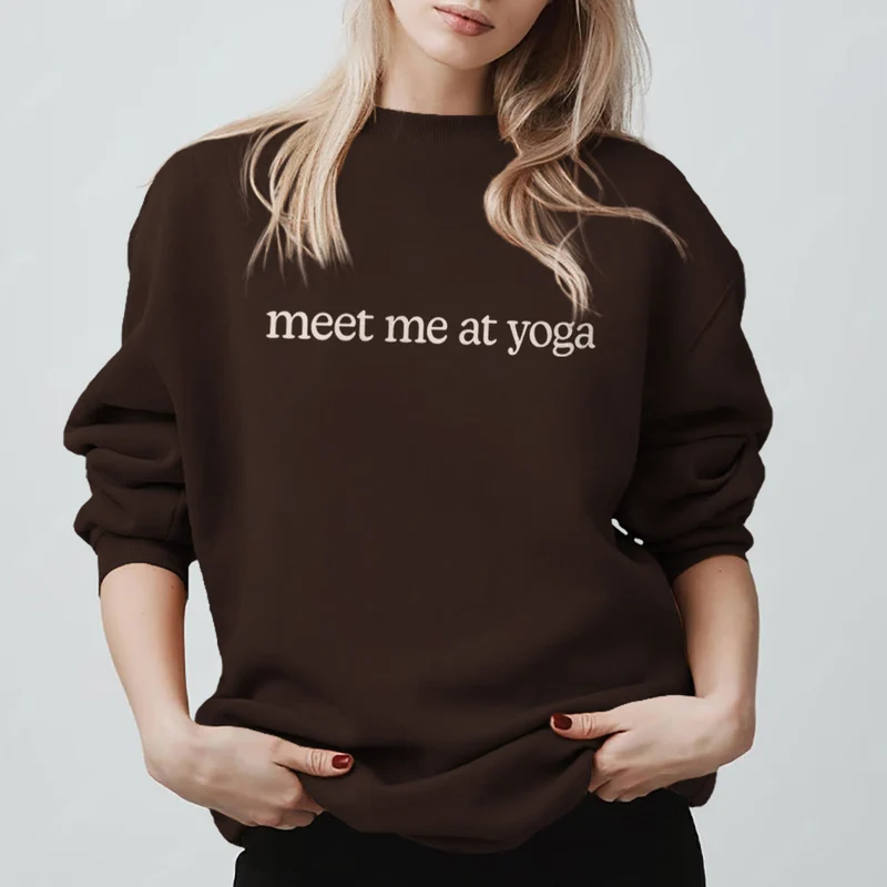 Olivenorma Meet Me At Yoga Süßes Sweatshirt