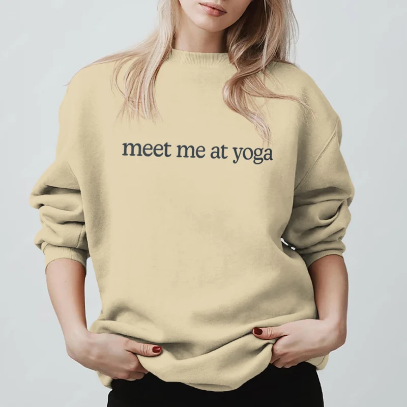 Olivenorma Meet Me At Yoga Süßes Sweatshirt