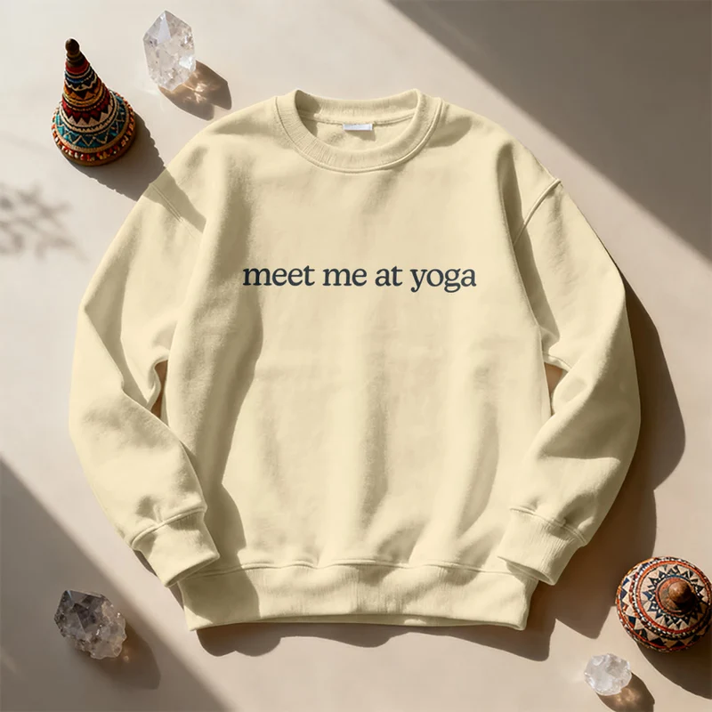 Olivenorma Meet Me At Yoga Süßes Sweatshirt