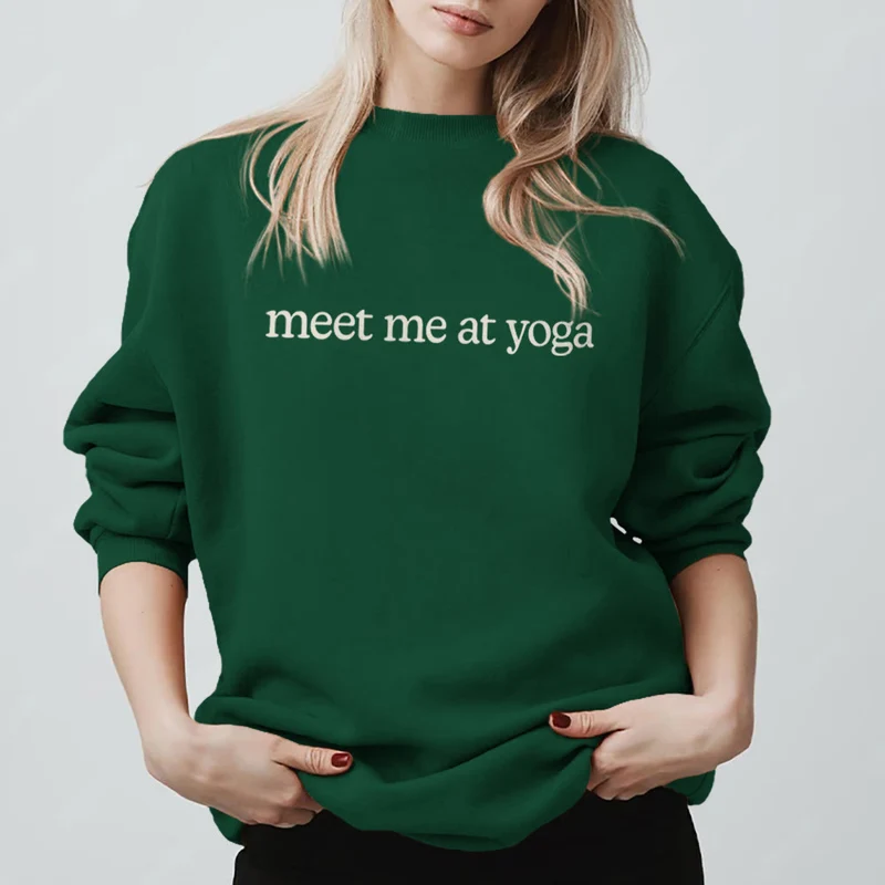 Olivenorma Meet Me At Yoga Süßes Sweatshirt