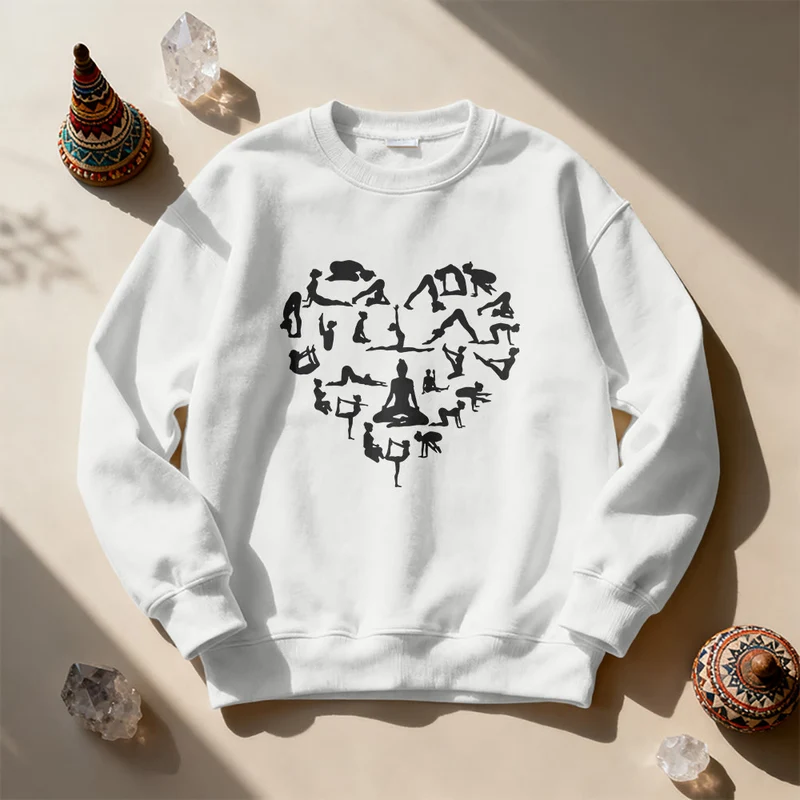 Olivenorma Herz Namaste Yoga & Meditation Sweatshirt