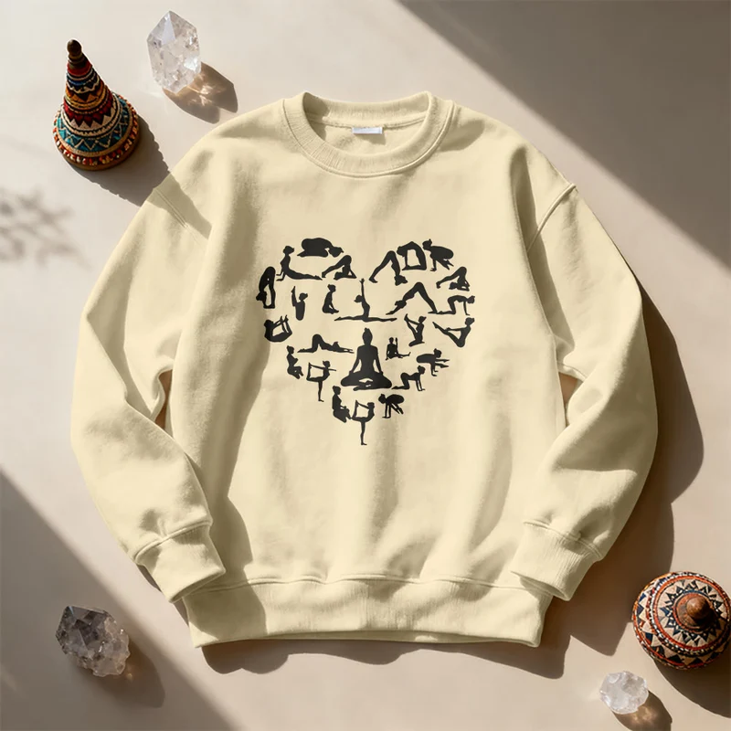 Olivenorma Herz Namaste Yoga & Meditation Sweatshirt