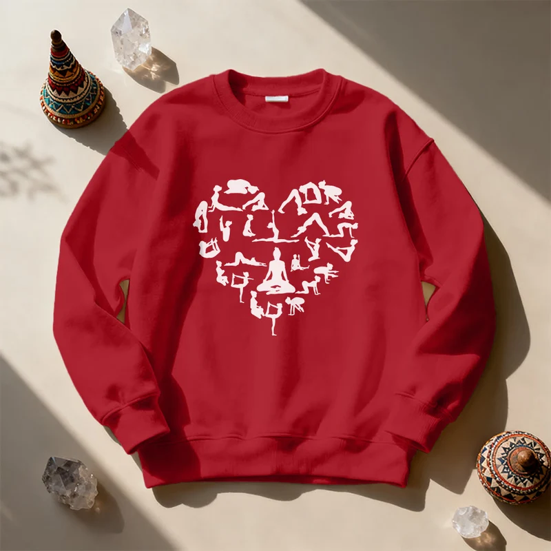 Olivenorma Herz Namaste Yoga & Meditation Sweatshirt