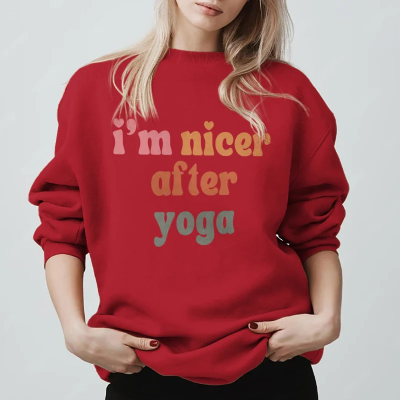 Olivenorma Nicer After Yoga Motivations-Fitness-Sweatshirt