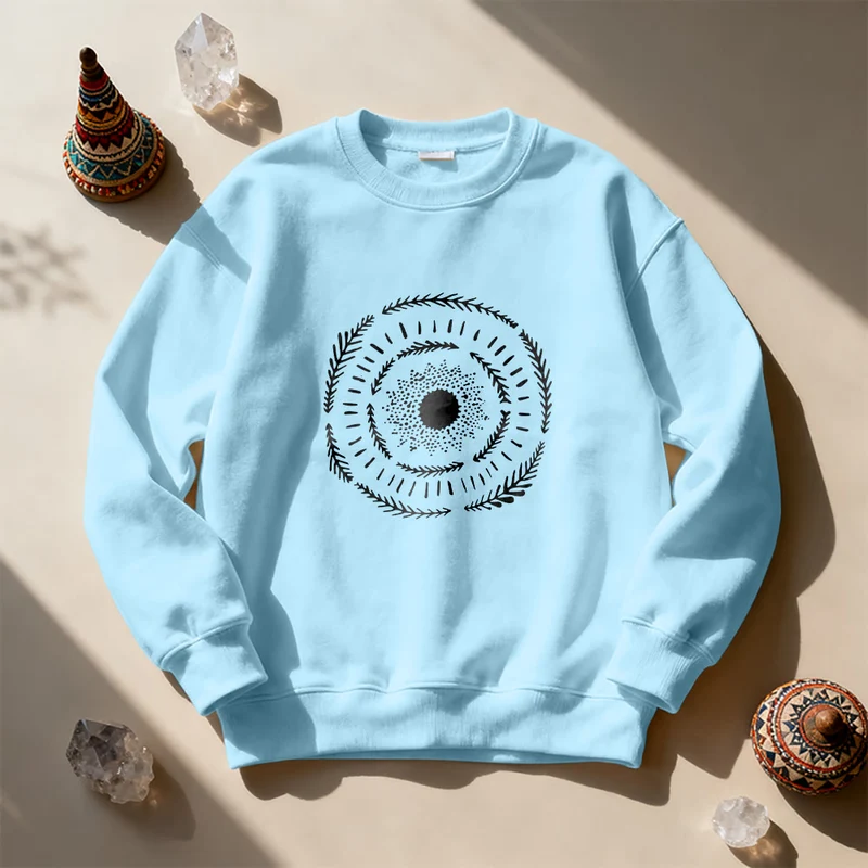 Olivenorma Sun Mandala Yoga Meditation Bequemes Sweatshirt