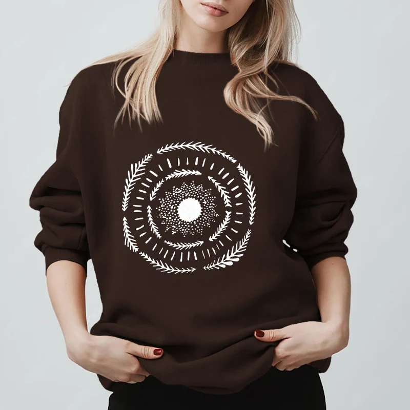 Olivenorma Sun Mandala Yoga Meditation Bequemes Sweatshirt
