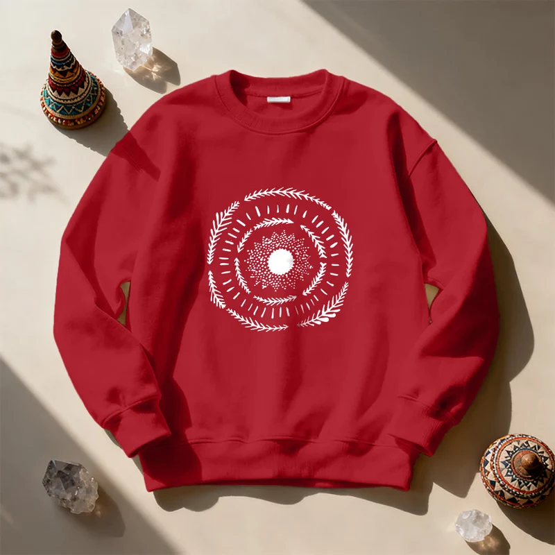 Olivenorma Sun Mandala Yoga Meditation Bequemes Sweatshirt