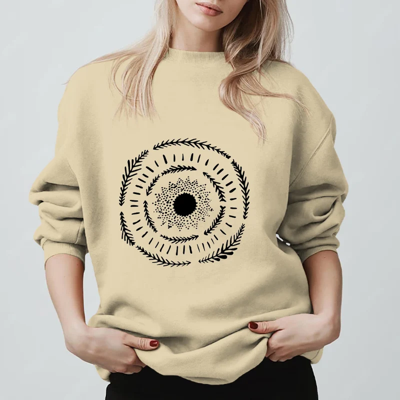 Olivenorma Sun Mandala Yoga Meditation Bequemes Sweatshirt