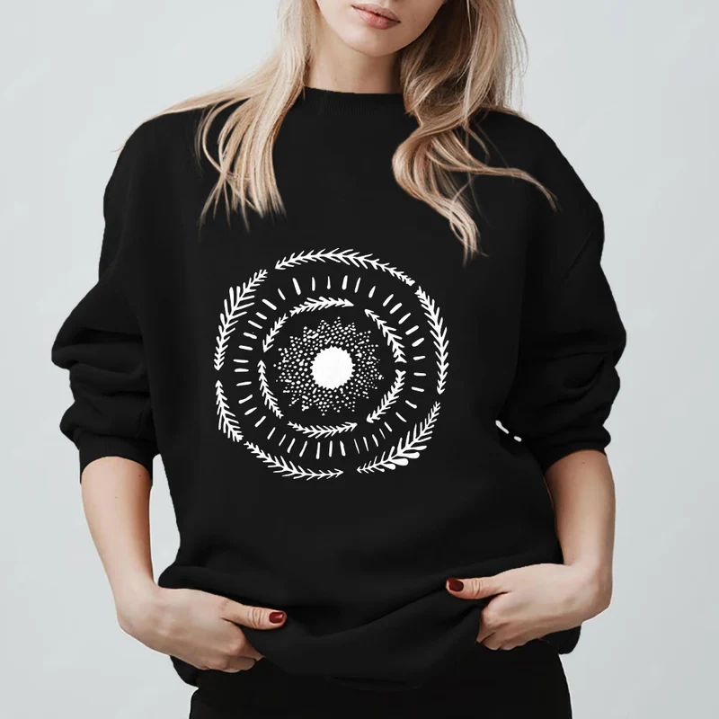 Olivenorma Sun Mandala Yoga Meditation Bequemes Sweatshirt