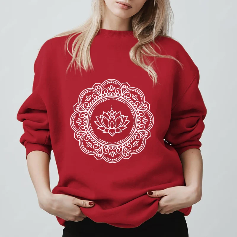 Olivenorma Mandala Boho Spirituelles Yoga Meditation Geometrisches Sweatshirt