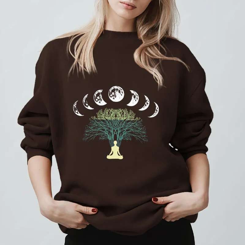 Olivenorma Baum des Lebens Herz Namaste Yoga Meditation Mentales Wohlbefinden Spirituelles Sweatshirt